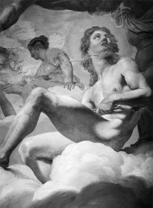  209-Giovanni Lanfranco-Il concilio degli dei, Apollo-Galleria Borghese, Roma 